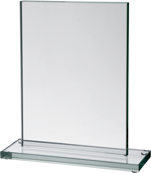 Trofeum szklane grawerowane + wypełnienie farbą (80031/GR/FA)