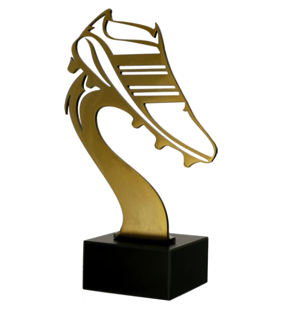 Trofeum metalowe z marmurową podstawą - Piłka nożna (BL-SOC2)