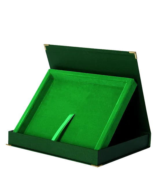 Etui poziome w kolorze zielonym - na deskę 230x180