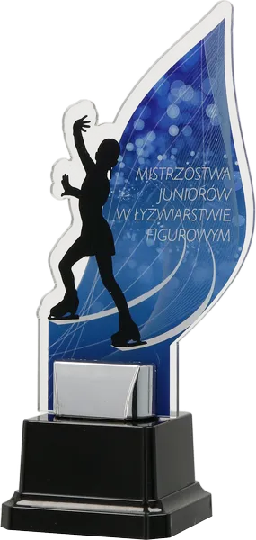 Trofeum z plexy 3mm na podwyższeniu  - INDYWIDUALNE