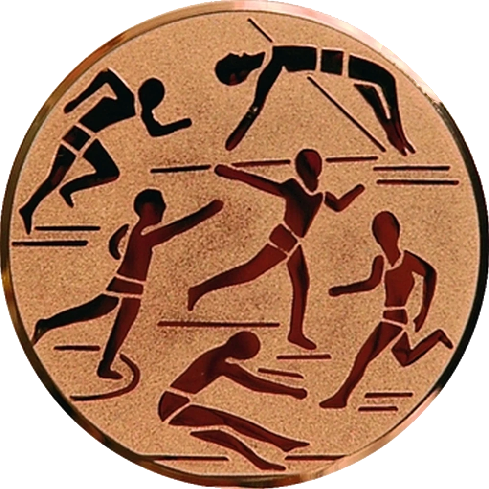 Wklejka aluminiowa brąz - lekkoatletyka (D1-A29/B)