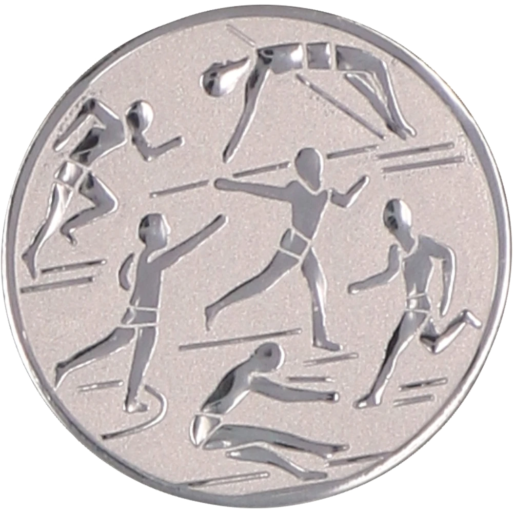 Wklejka aluminiowa srebrna - lekkoatletyka (D1-A29/S)