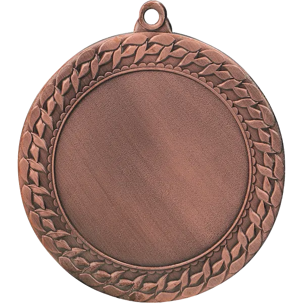 Medal brązowy ogólny z miejscem na emblemat 50 mm - medal stalowy z grawerowaniem na laminacie