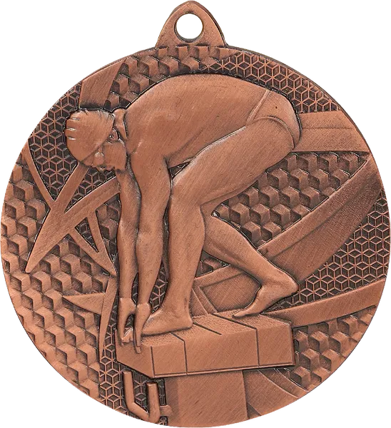 Medal metalowy z grawerowaniem na laminacie (MMC7450/B-LAS)