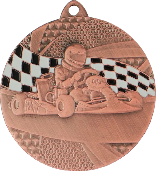 Medal metalowy z grawerowaniem na laminacie (MMC8350/B-LAS)