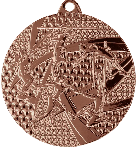 Medal metalowy z grawerowaniem na laminacie (MMC8450/B-LAS)